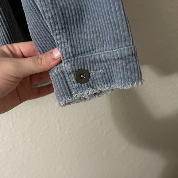 Zara Corduroy Blue Jacket (size M) - Picture 5 of 5